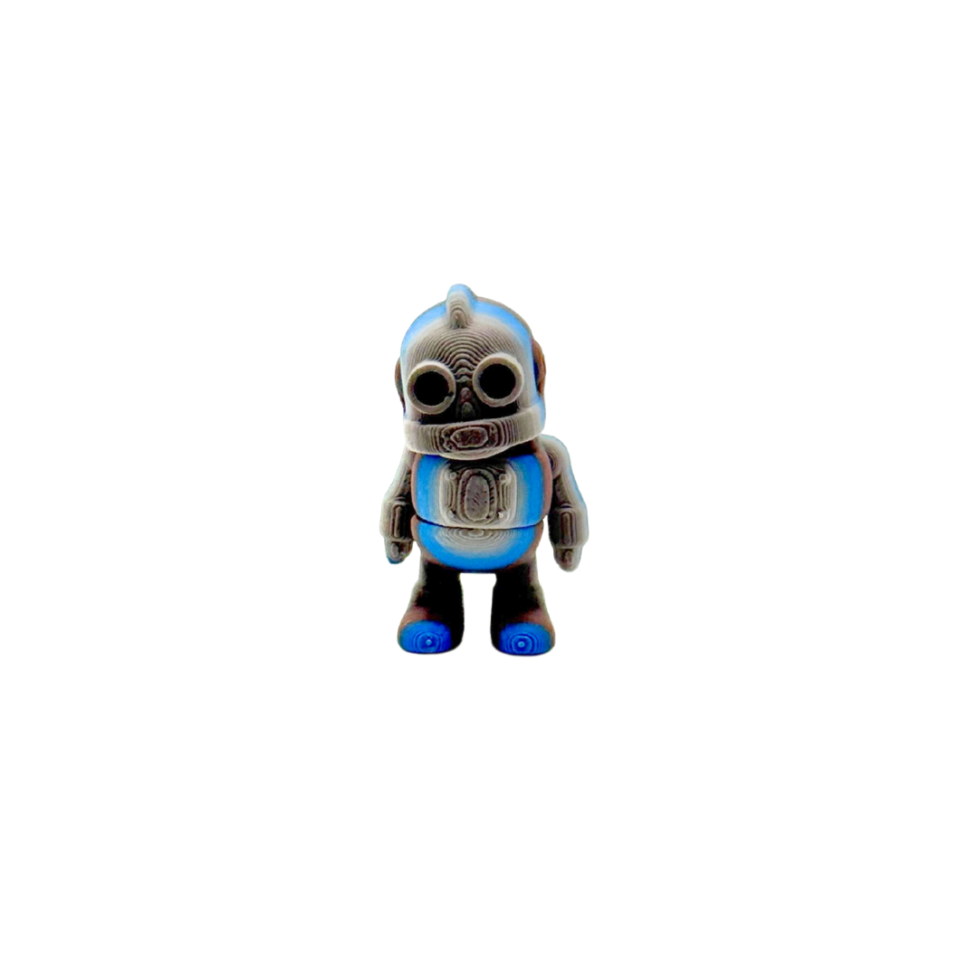 Mini fidget with mixed textures and gentle wiggle for neurodivergent users