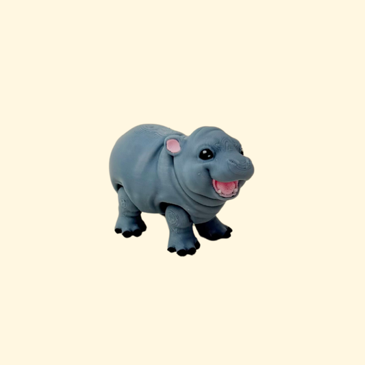 Baby hippo fidget toy suitable for desks, bags or classroom use