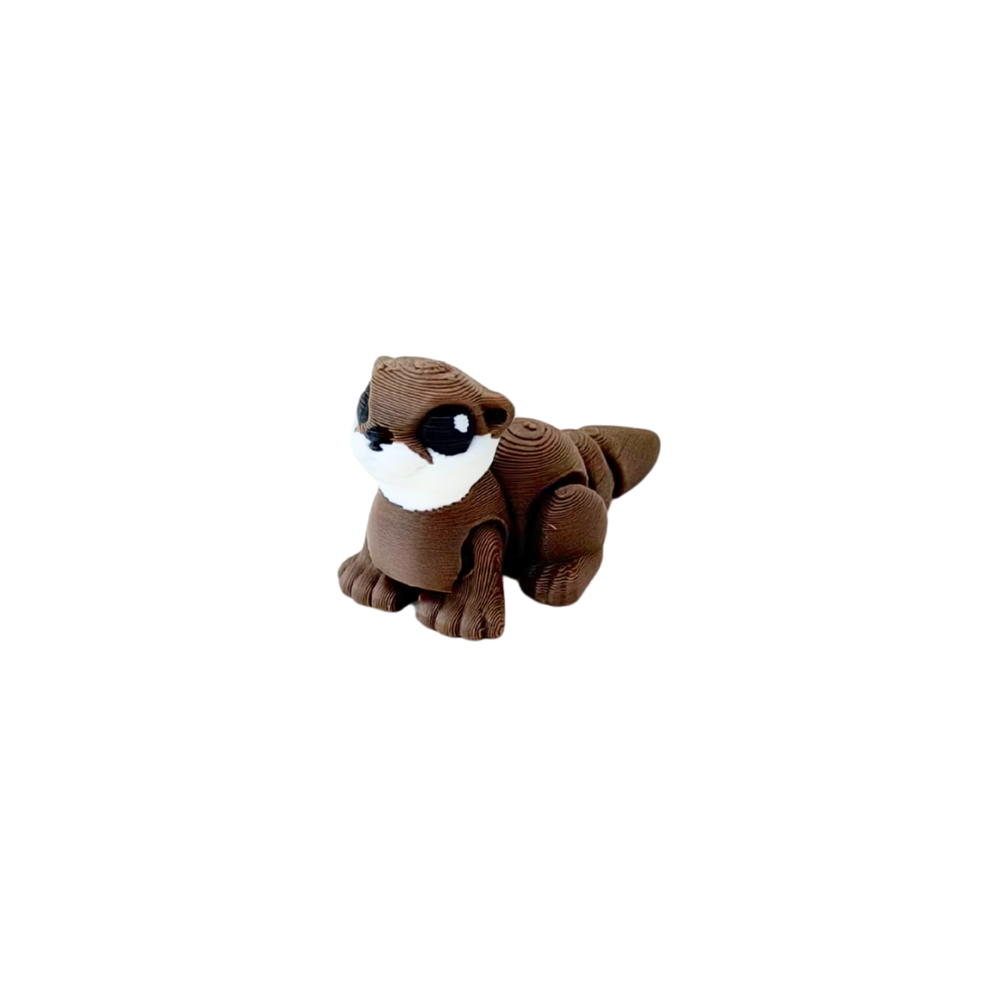 Cute articulated mini pet designed for collecting and daily fidgeting; durable PLA with friendly, rounded details.
