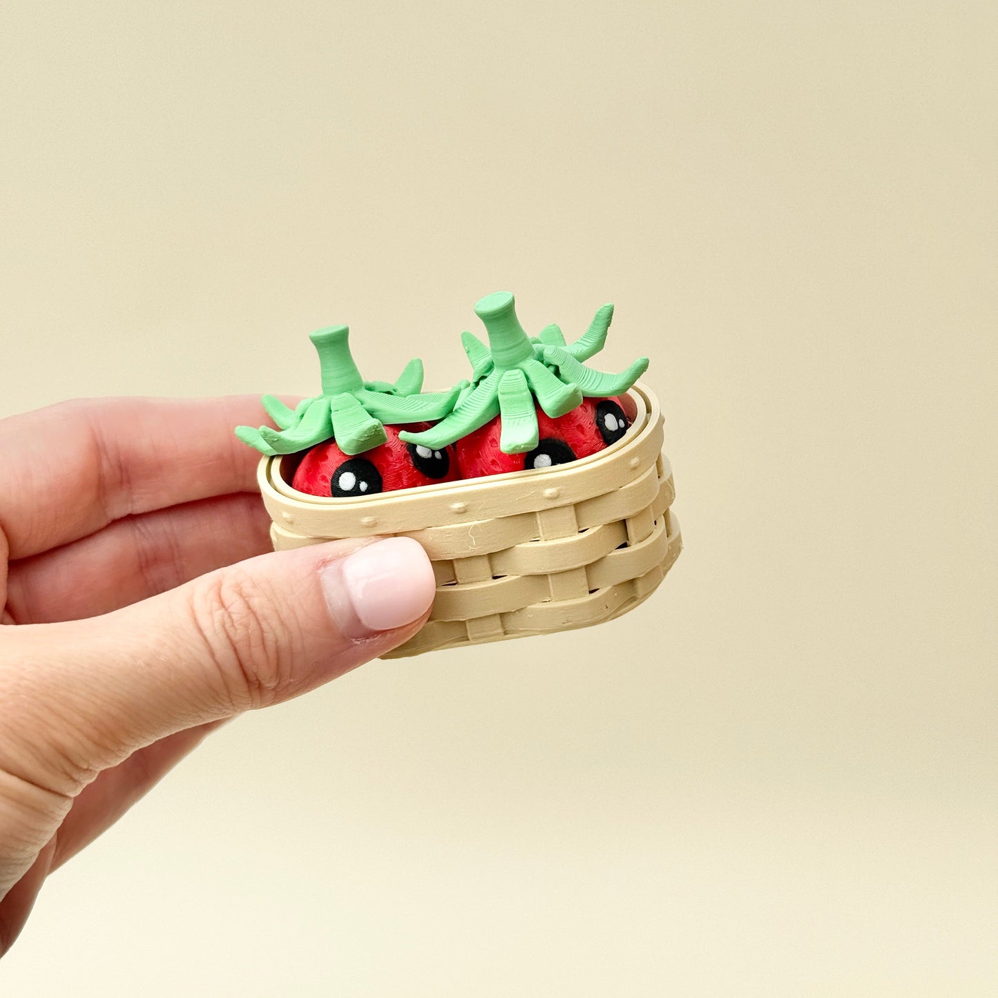 compact strawberry sensory toys designed for discreet stimming and display