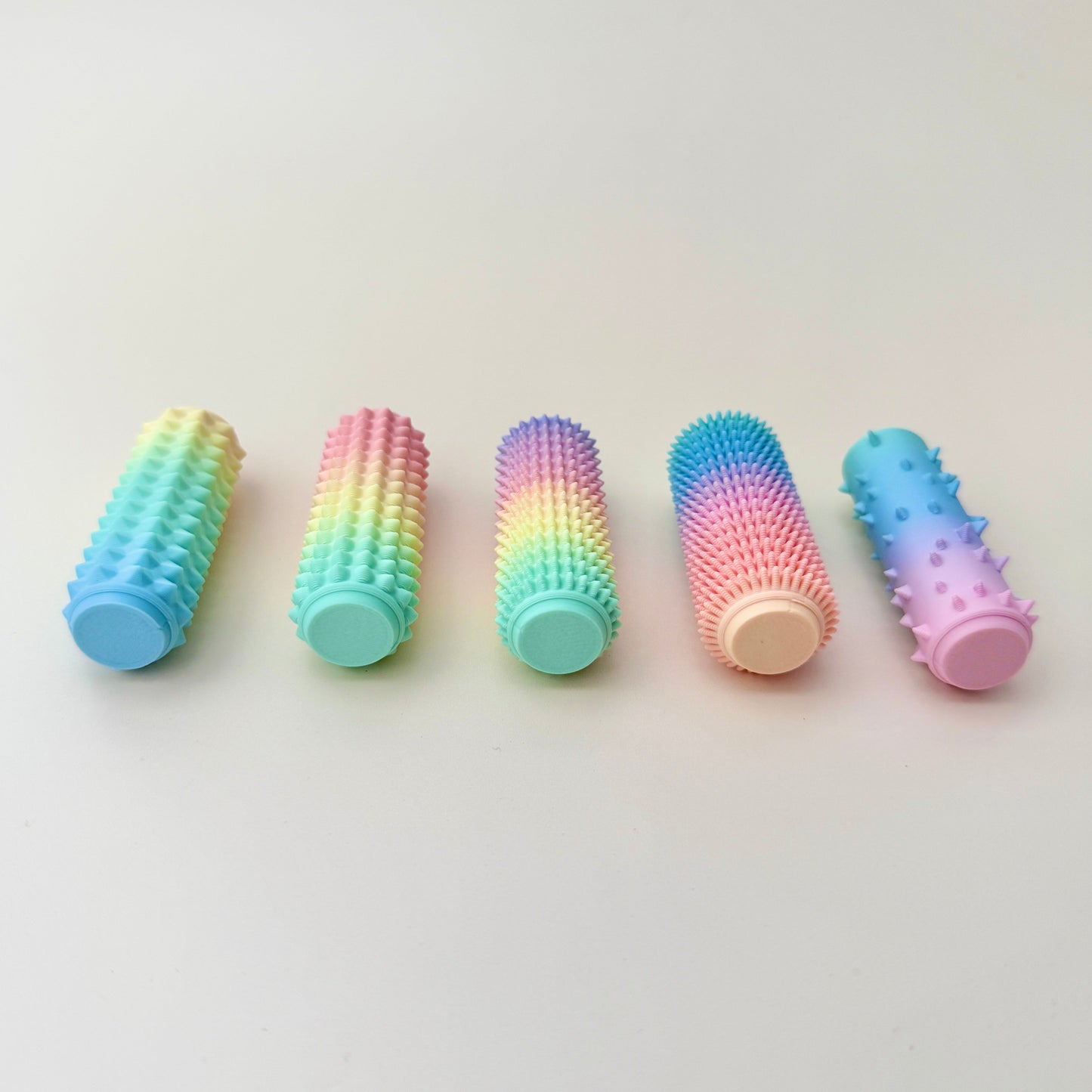 A non-flexible, highly textured tool ideal for users needing intense sensory feedback.