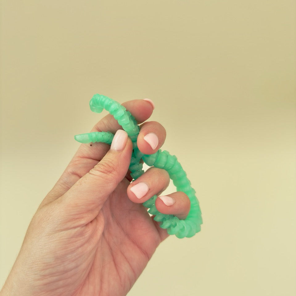 Small, hand-friendly snake toy suitable for bags, desks, or travel.