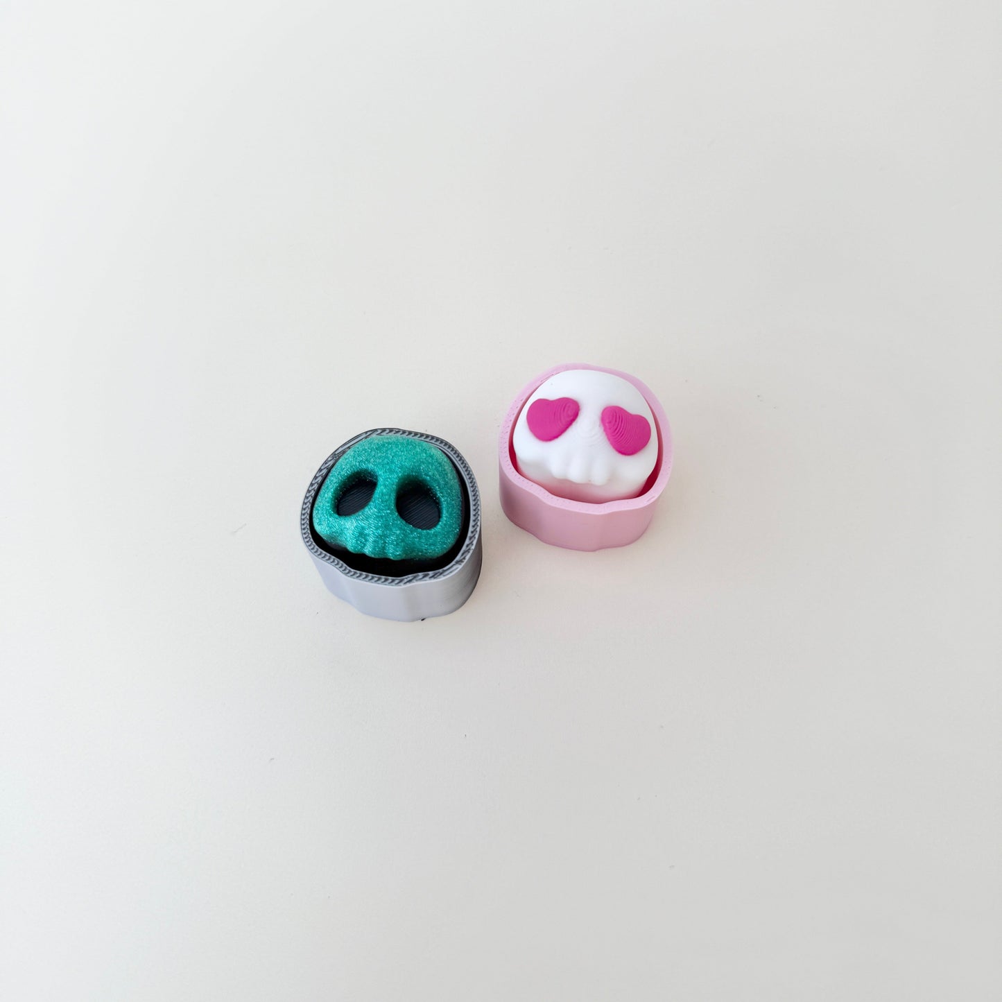 compact skull clicker designed for on-the-go stimming and focus