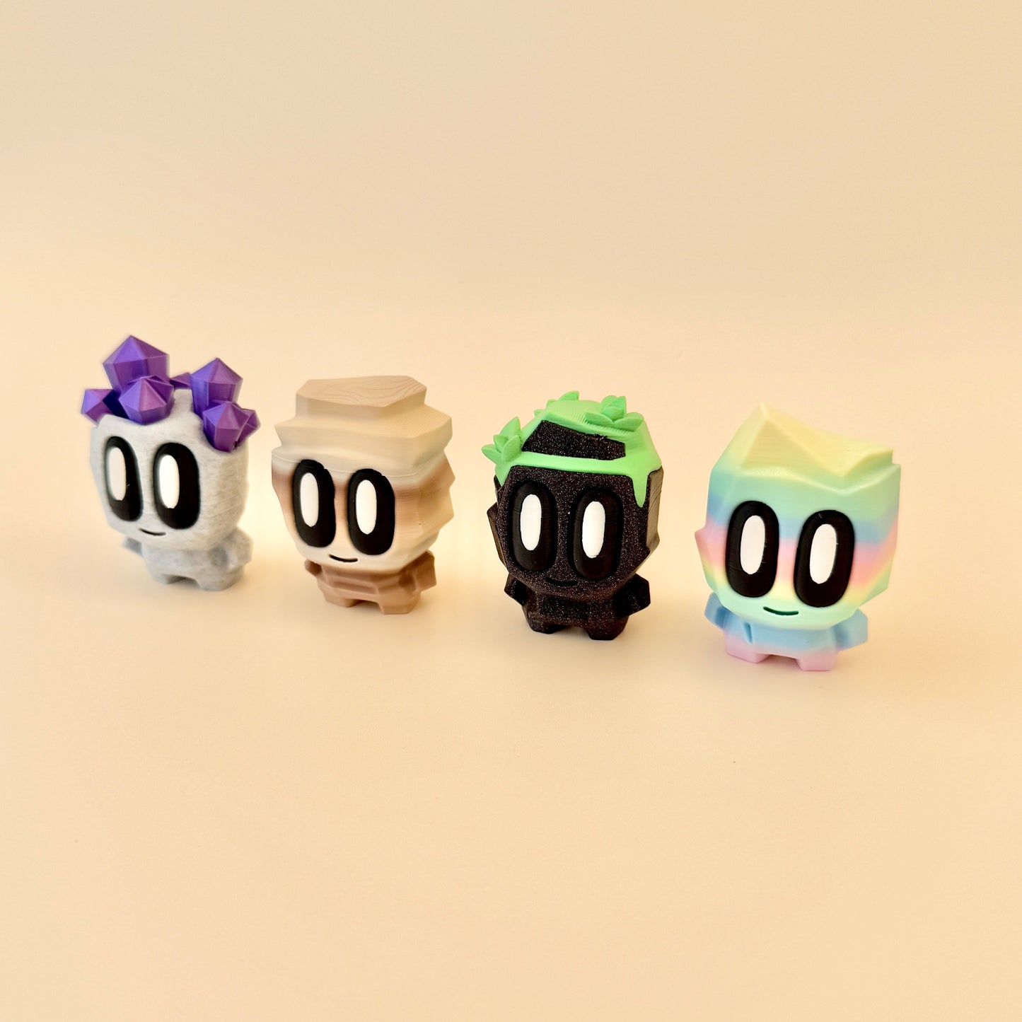 A charming pet rock, ideal as a quirky gift or for neurodivergent-friendly sensory engagement.