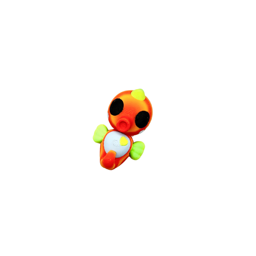 Colourful mini fidget with whisper-quiet motion for everyday calm