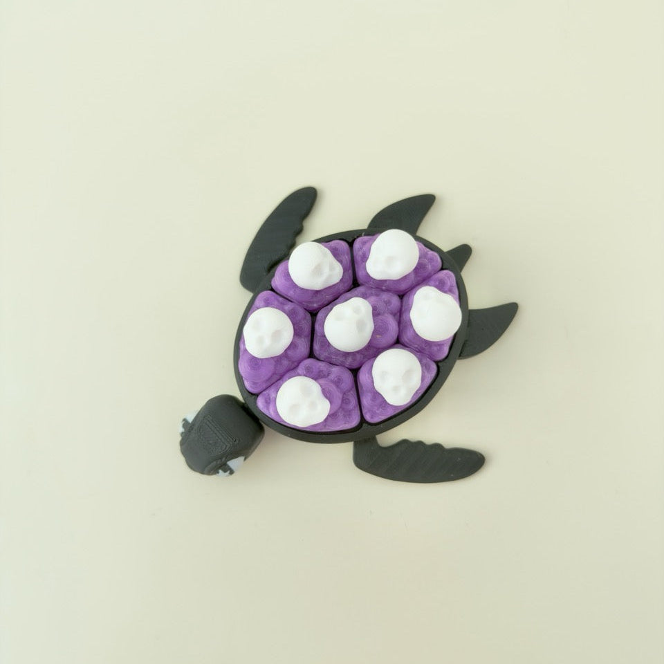 desk fidget clicker with segmented pop tiles, halloween edition