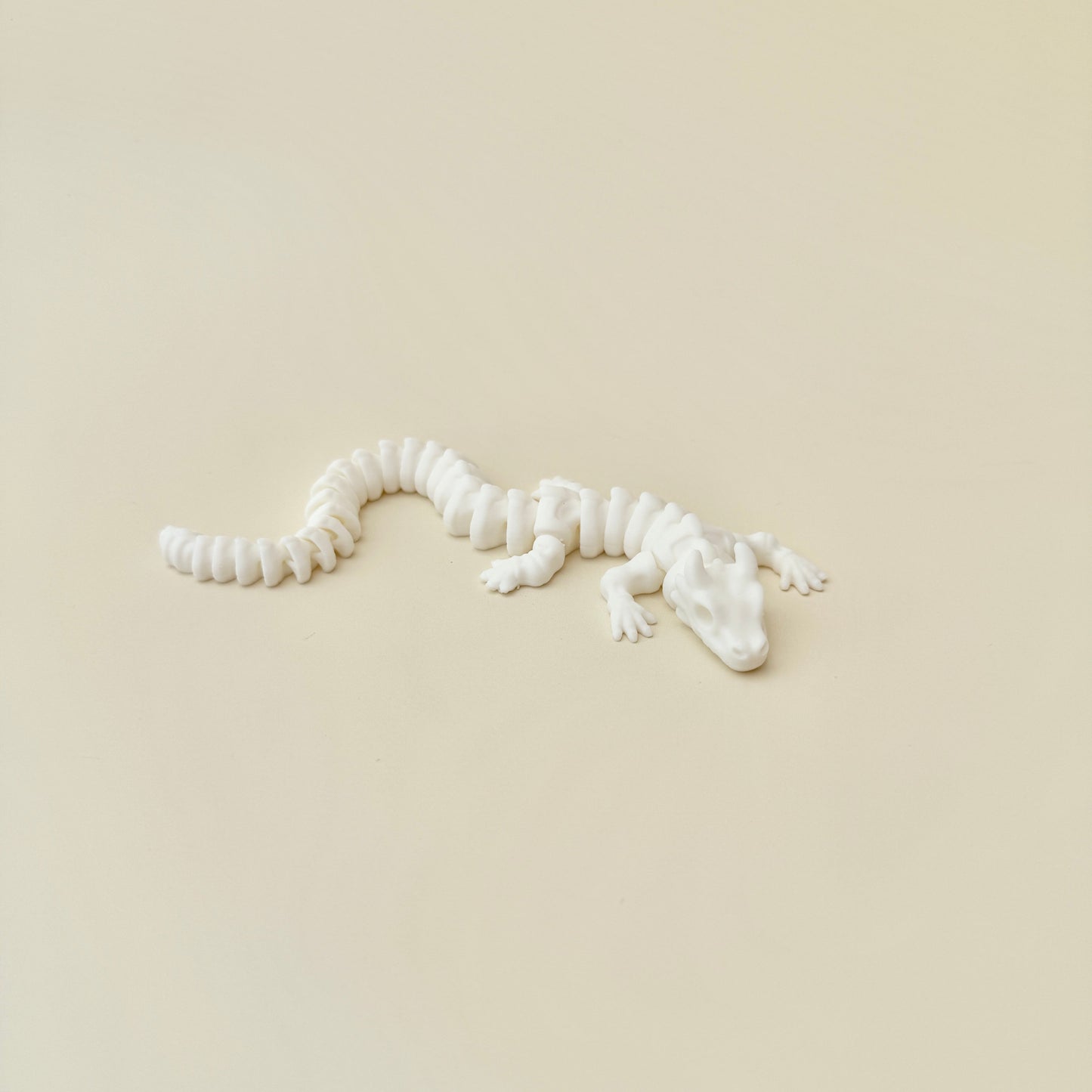 collectable articulated dragon with bone-like design