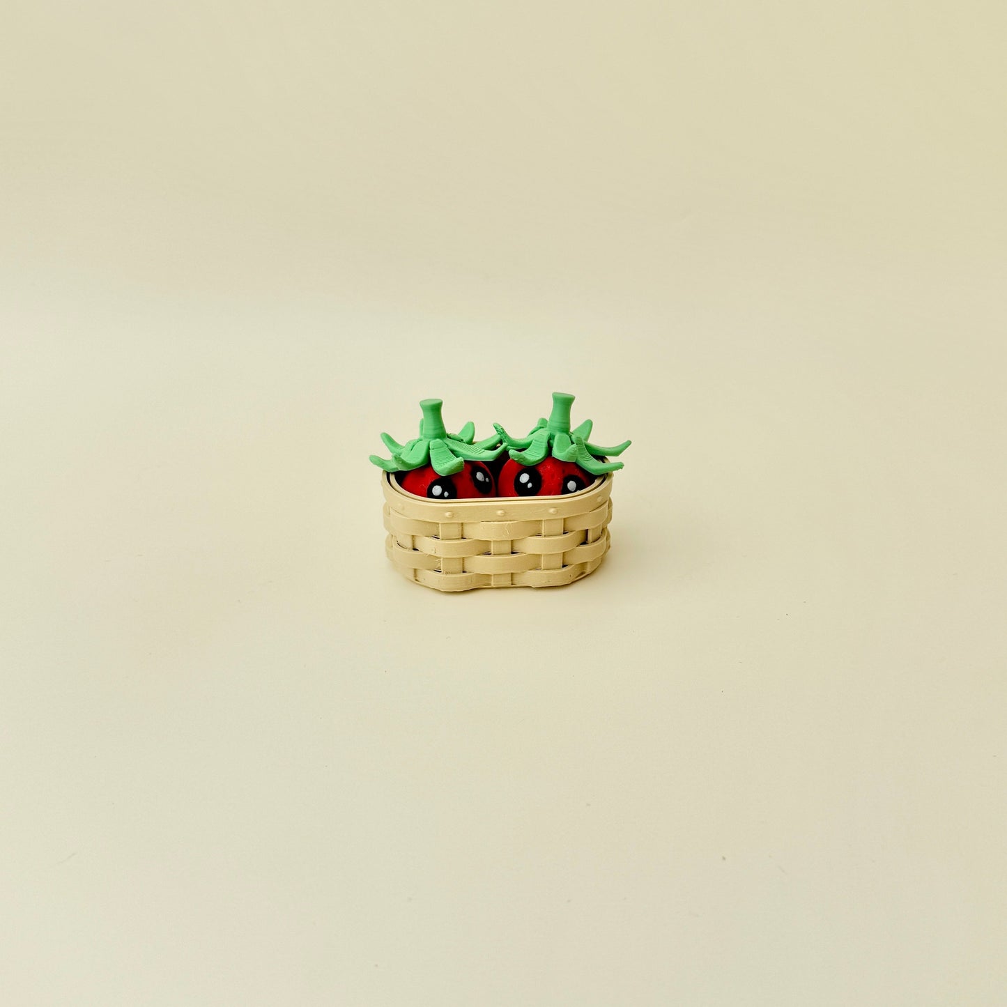 strawberry fidgets with raised seed texture suitable for tactile input