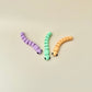 Flexible worm fidget toy with a fully articulated body, ideal for stress relief and focus.