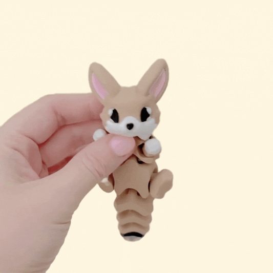 A fully articulated animal fidget designed for discreet sensory use at home, work or on the go.

