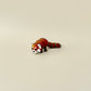 Fully articulated red panda fidget toy posed standing, highlighting its moveable legs, tail, and lifelike design.