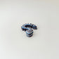 Flexible snake figure with textured segments and spooky Halloween style
