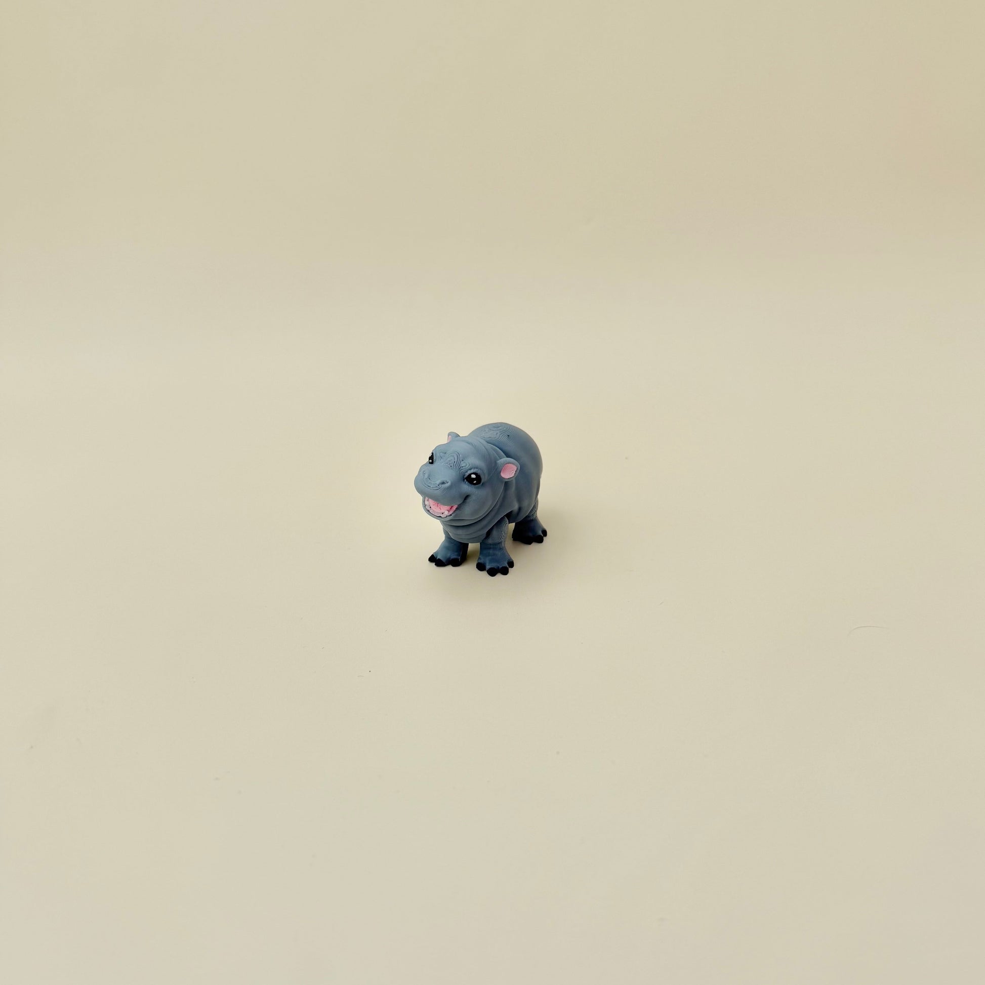 Baby hippo fidget toy, compact size for on-the-go fidgeting