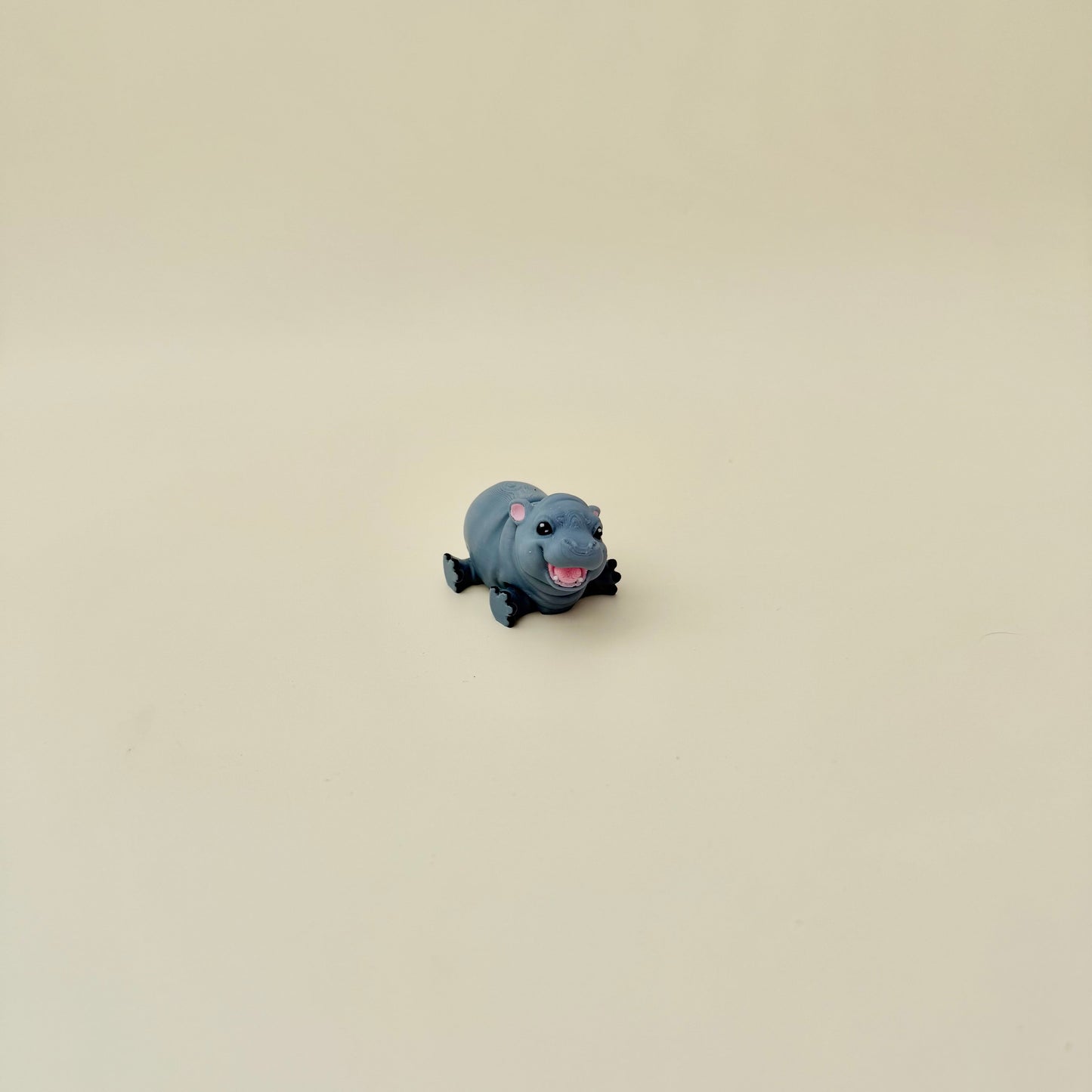 Baby hippo fidget toy for animal lovers and neurodivergent users

