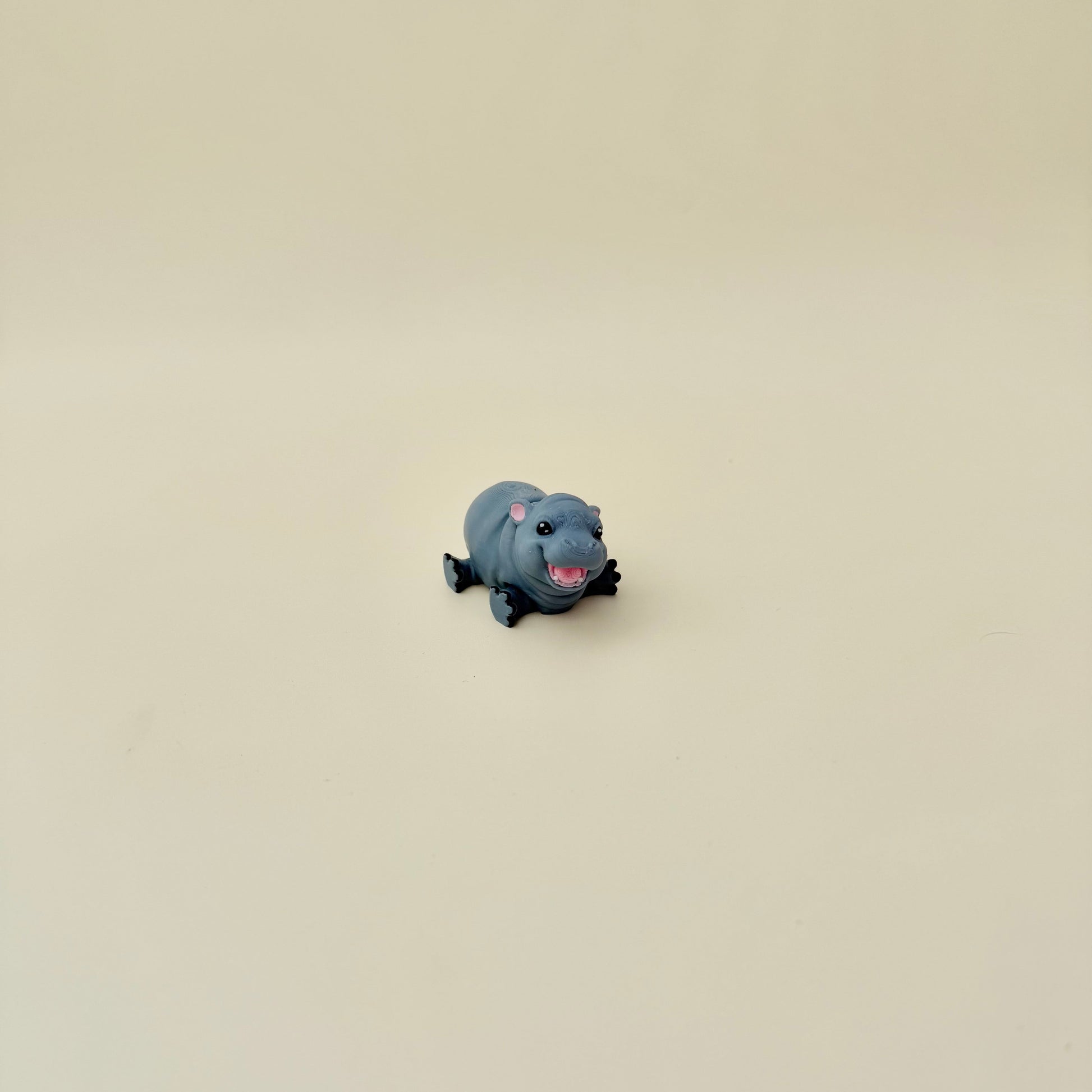 Baby hippo fidget toy for animal lovers and neurodivergent users
