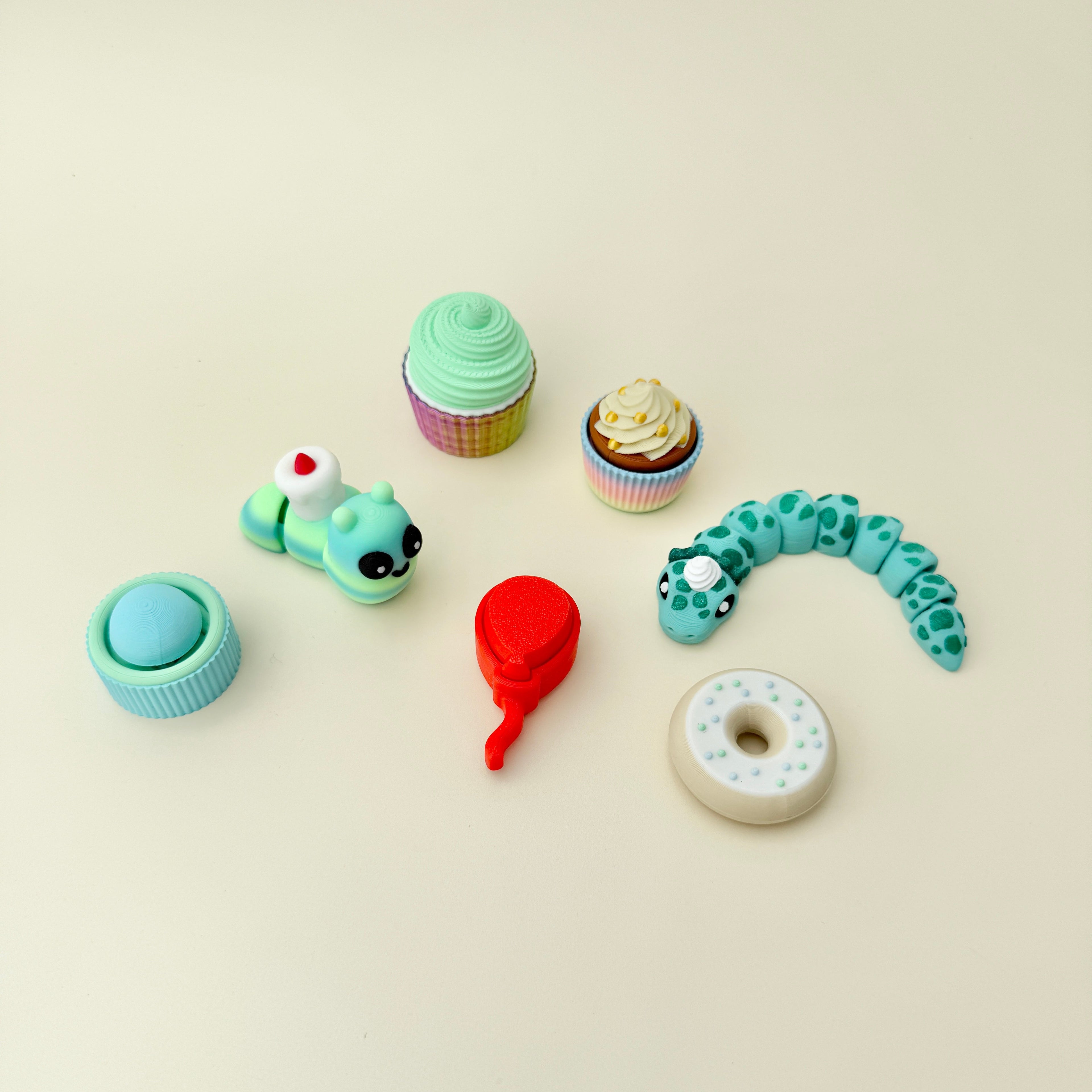 bundle of tactile fidget tools designed for grounding stress relief and attention support
