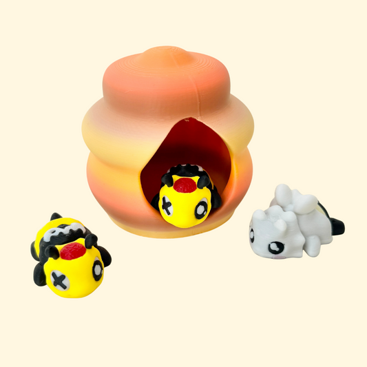 small fidget figurine with gentle tactile texture
