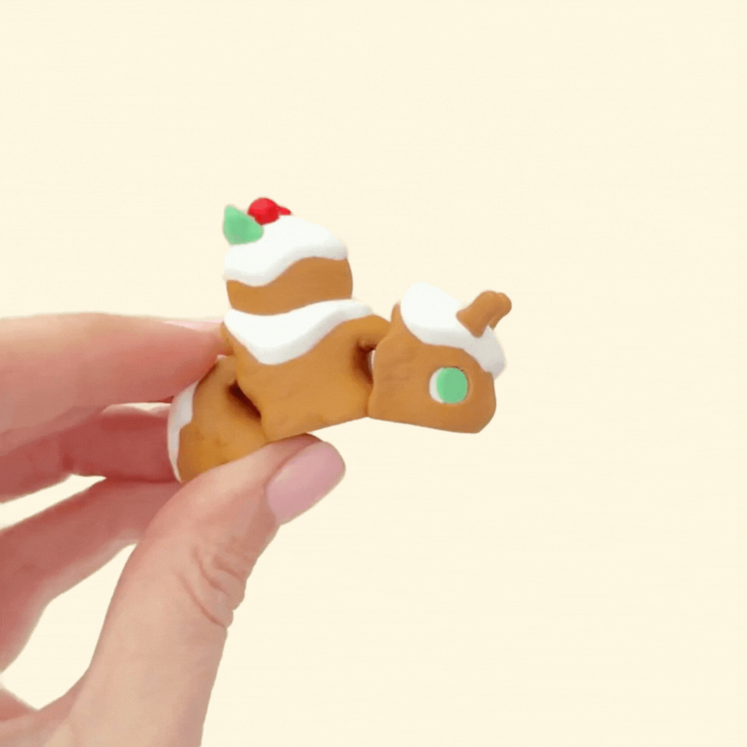 Smooth, quiet festive fidget for discreet sensory breaks.
