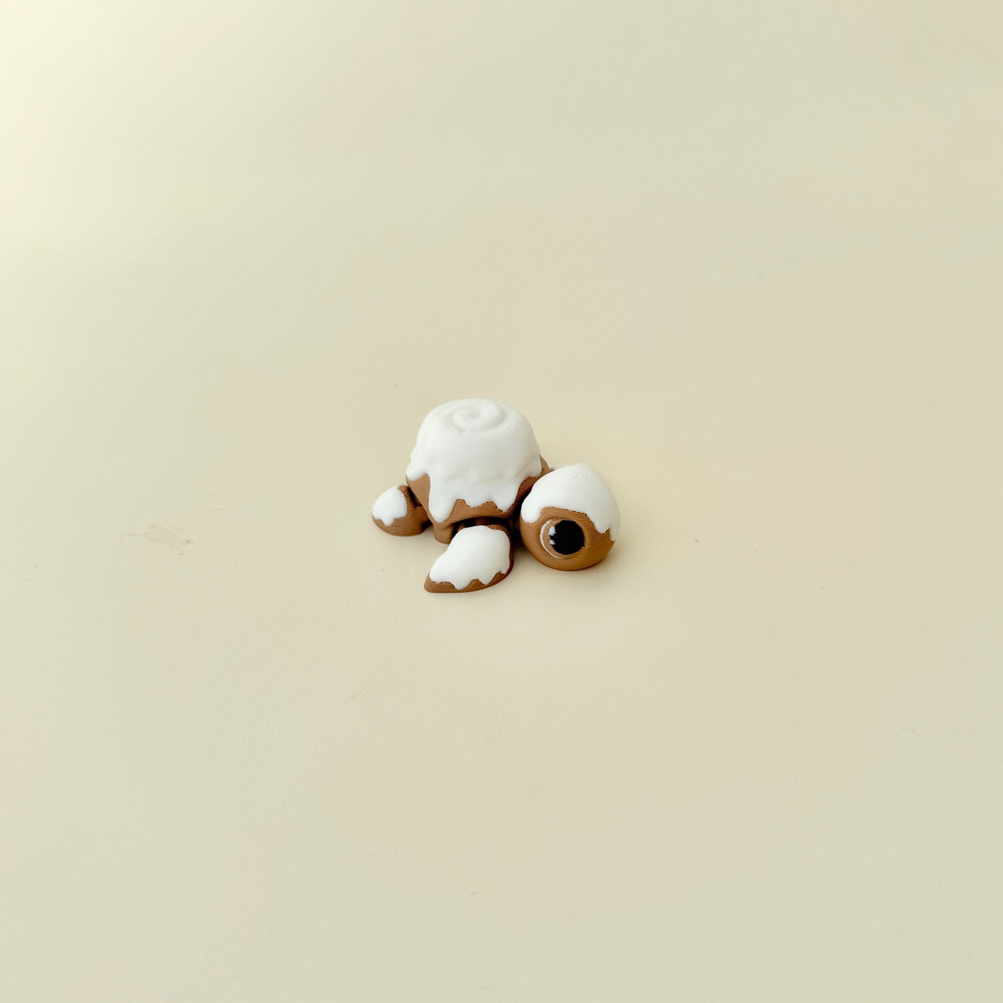 Cute turtle fidget with pastry shell aesthetic, designed for calming, repetitive stims.