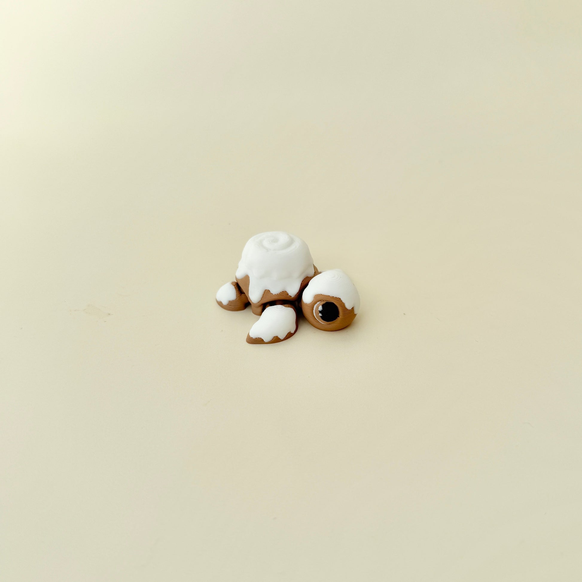 Cute turtle fidget with pastry shell aesthetic, designed for calming, repetitive stims.