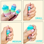 Eight-level textured fidget set for deep pressure input, stress relief, and steady hands-on grounding.
