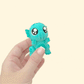 Teal sensory toy with articulated body, ideal for tactile input and fidget fans