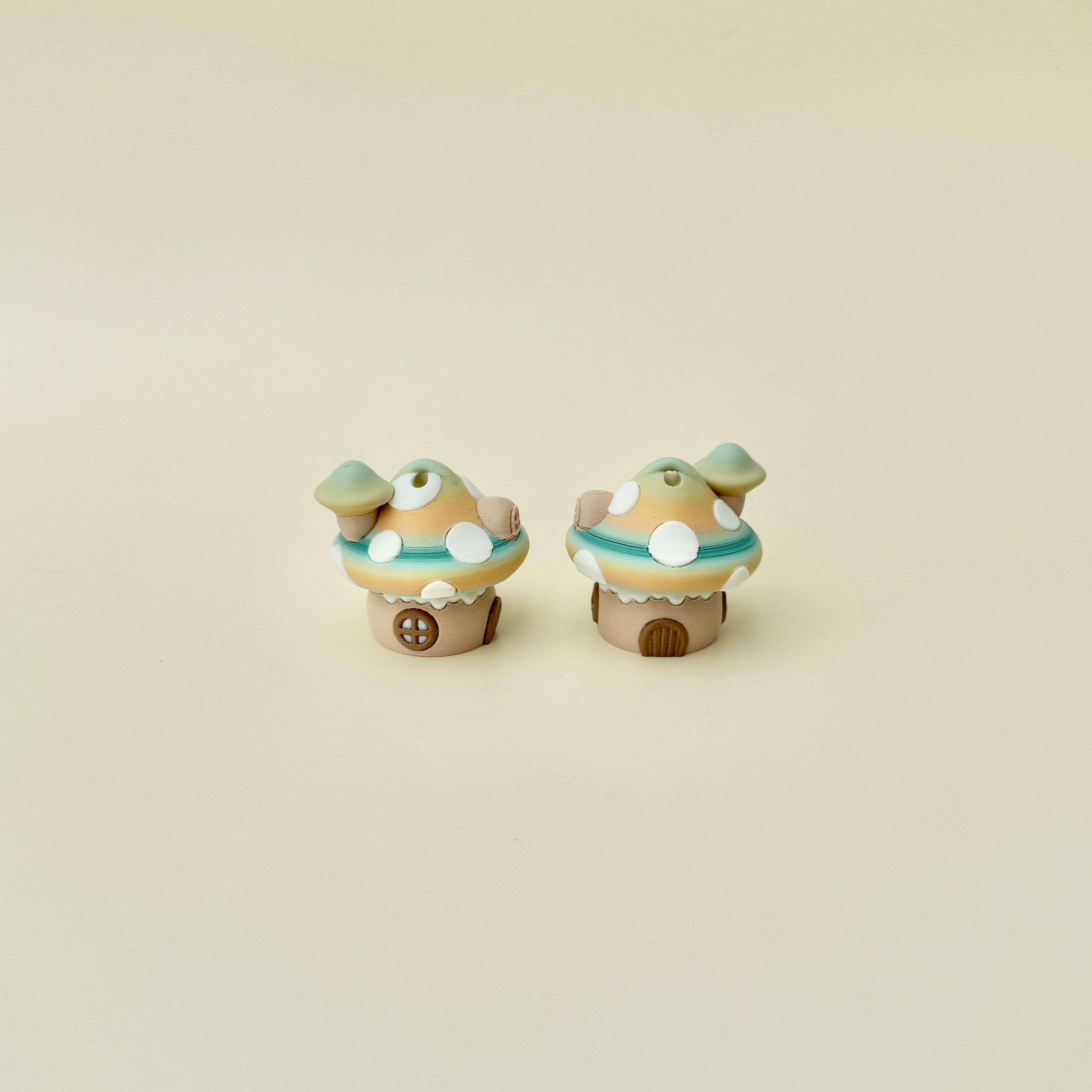 Compact sensory toy with fairy house details and gentle stimming features
