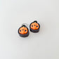 compact pumpkin clicker with raised surfaces suitable for sensory play
