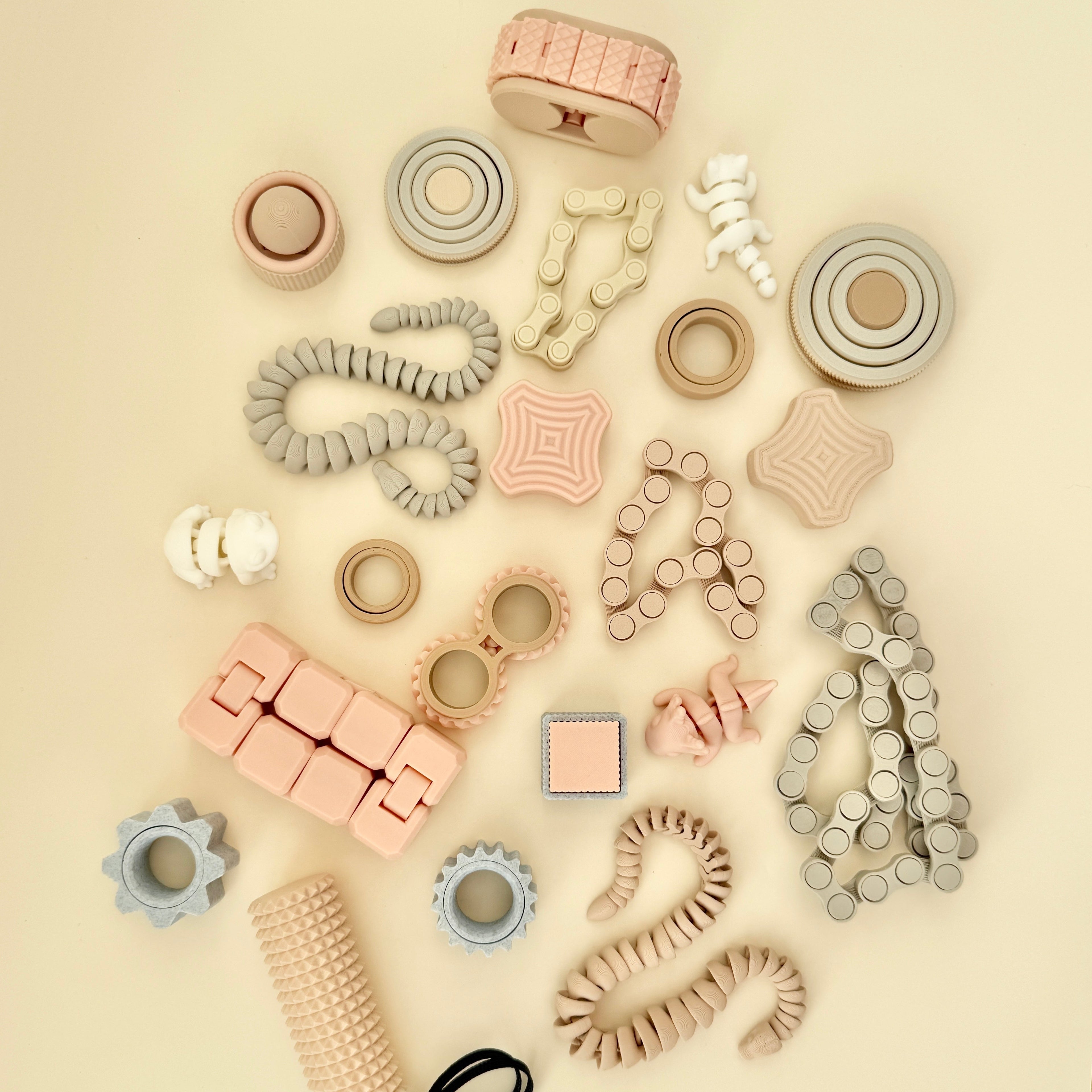 Large sensory fidget set, offering variety and flexibility for classrooms and therapists.