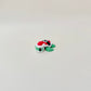 Mini turtle figure in holiday colours for desks, stockings or gift add-ons.
