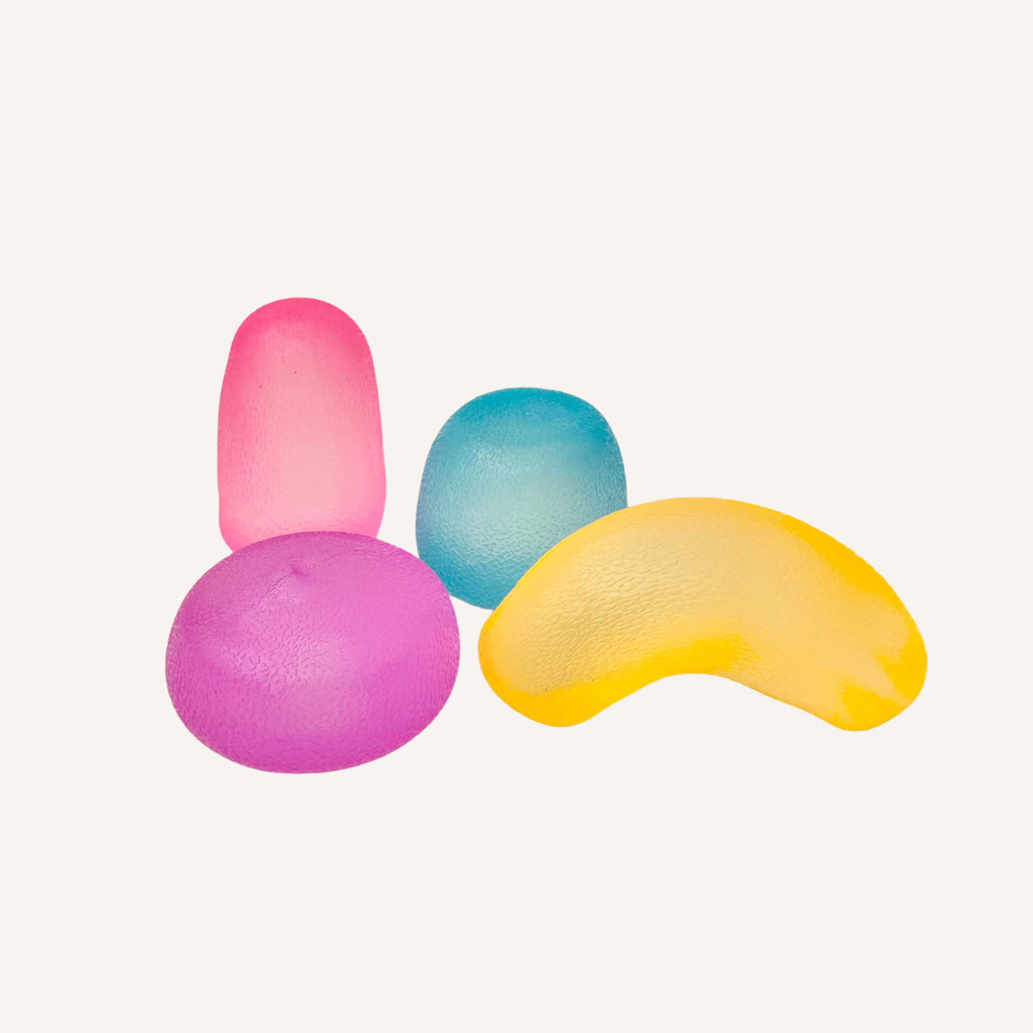 Slow-rise squishy fidget with a firmer squeeze feel that softens with warmth, ideal for busy hands and focus support.
