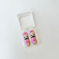 novelty bean duo with opening mouths designed for low-noise stimming
