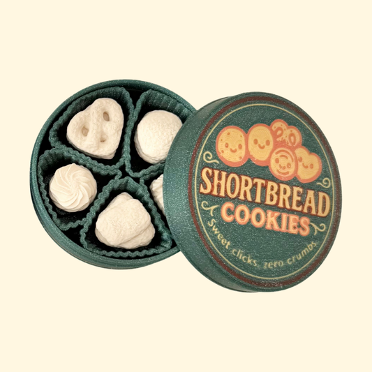 Retro Shortbread Clicker Tin