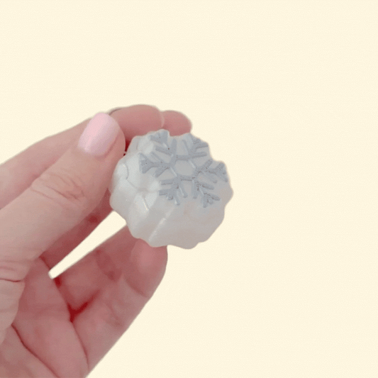 hand-held snowflake fidget for grounding and focus breaks
