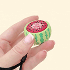 chunky watermelon themed stim tool with raised seed details for pain stimming
