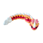 Kaida Scaled Dragon fidget toy featuring a white, peach, and pink gradient body with black and white eyes.
