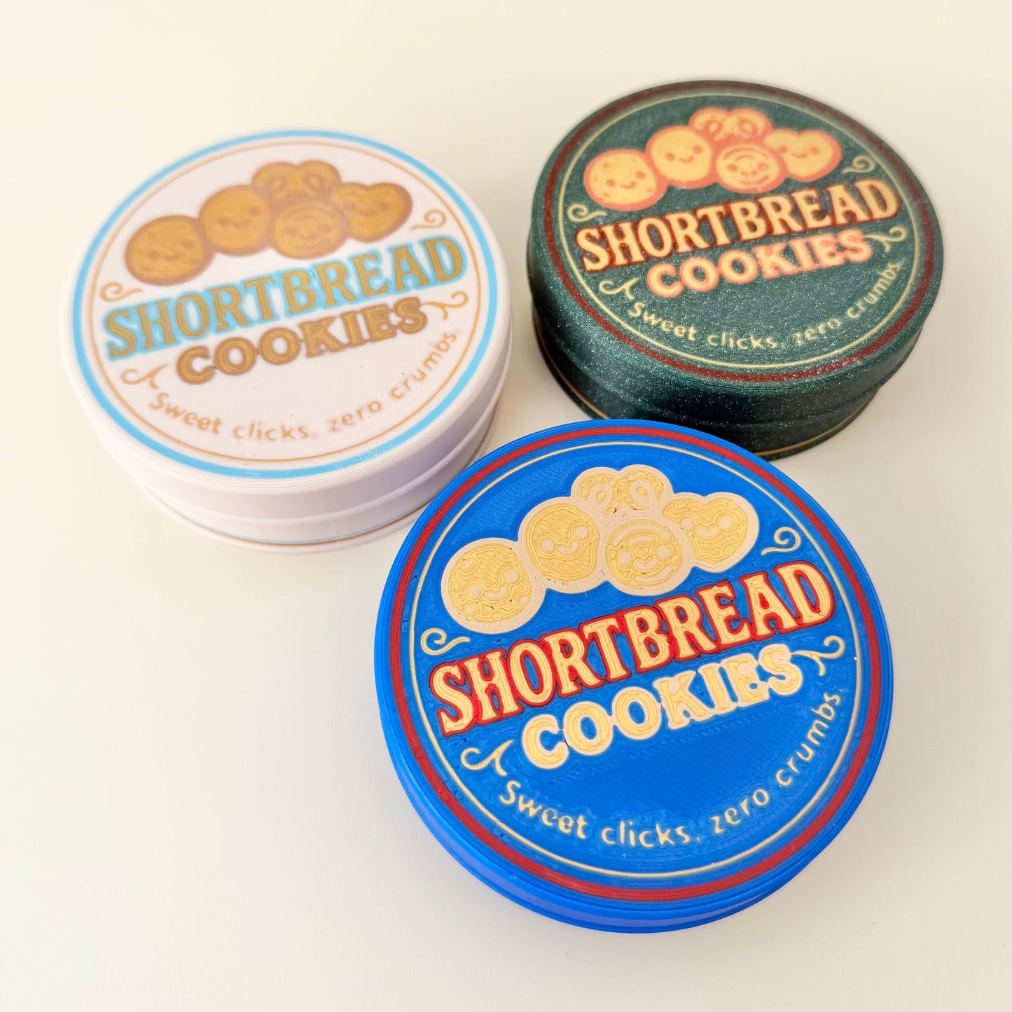 Retro Shortbread Clicker Tin