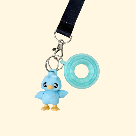 Clip-on sensory add-on with textured detail for tracing and soothing tactile input, ideal for routines and busy hands.
