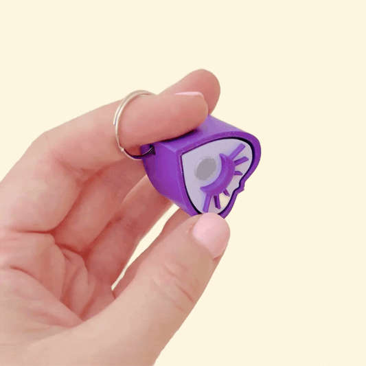 compact planchette clicker designed for sensory regulation and on-the-go use
