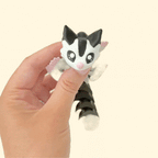 Smooth-textured articulated sugar glider perfect for discreet calming play.