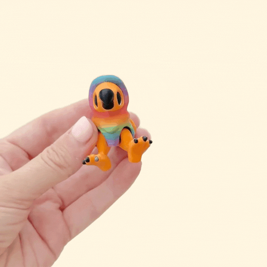 compact bird fidget figure designed for quiet stimming and focus
