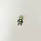 mini skeleton charm with raised bone texture for tactile stimming
