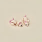 Realistic beige mouse fidget toy with flexible joints, featuring pink ears, nose, and tail for tactile engagement.
