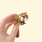 Realistic red panda fidget toy featuring a colour-changing brown and red body with white facial details.