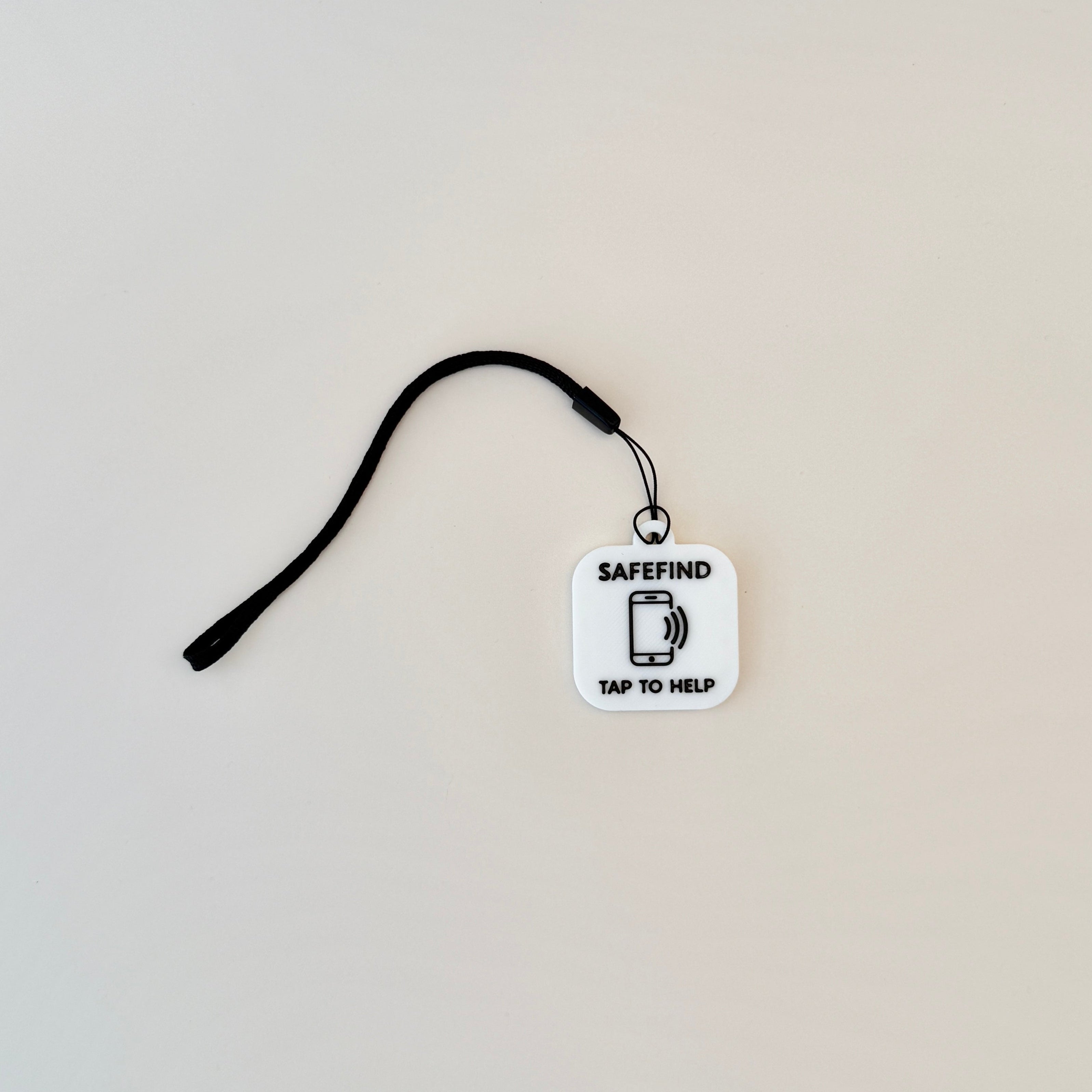 Compact and versatile NFC keyring ideal for supporting individuals with memory loss.