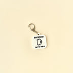 A user-friendly NFC keyring designed to store contact details or emergency information.