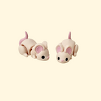 mini mouse-shaped sensory toy with tactile details for grounding and focus
