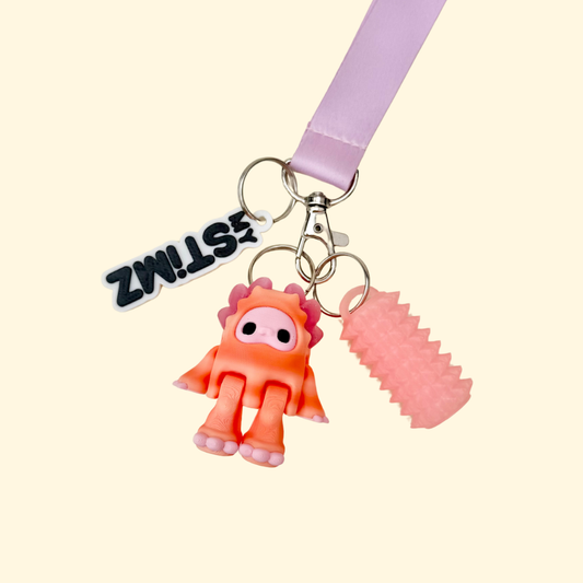 Lightweight sensory charm designed for subtle movement and tactile input on the go.
