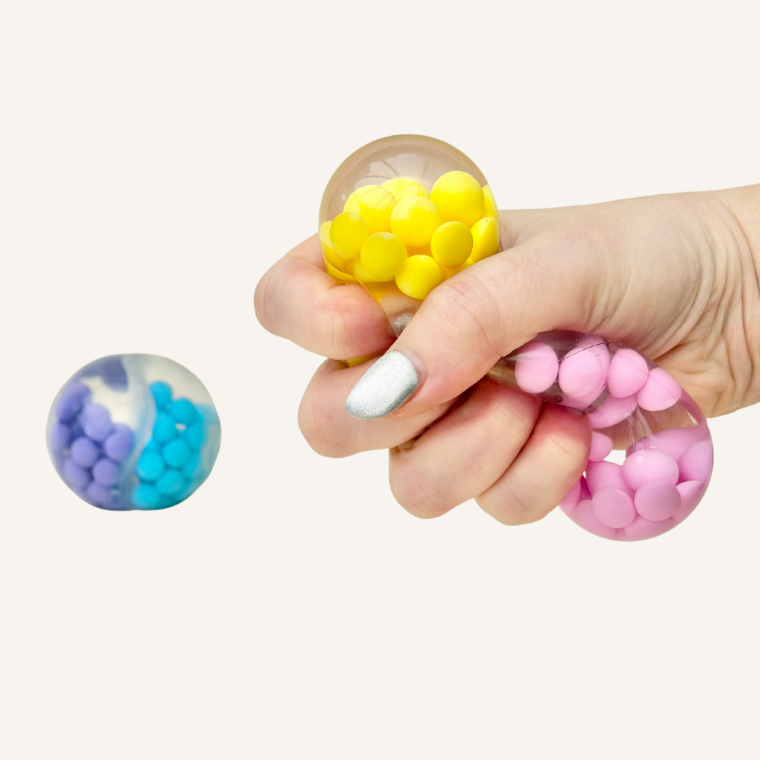 Handheld sensory fidget combining water feel and bead movement for busy hands, focus breaks and sensory regulation.
