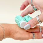 Compact dual roller fidget for one-handed use, anxiety management, and calming routines
